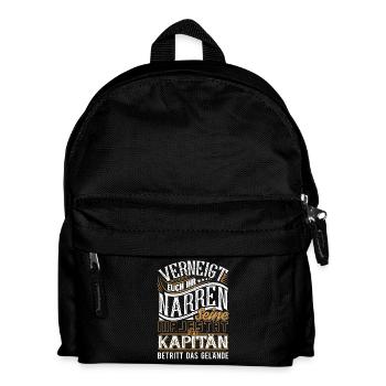Kapitän - Kinder Rucksack - Schwarz - Vorne