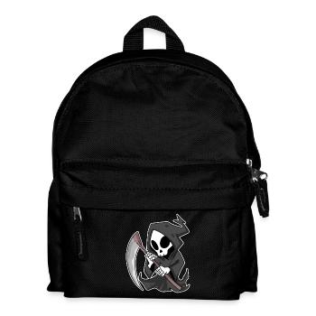 Sensenmann mit Sense - Kinder Rucksack - Schwarz - Vorne