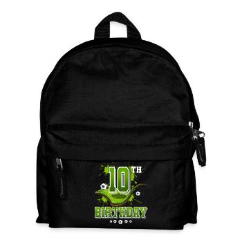 10e anniversaire de football - Sac à dos Enfant - noir - Devant
