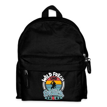 Pirat 6. Geburtstag Kinder - Kinder Rucksack - Schwarz - Vorne