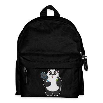 Panda Tennis Racket - Kids' Backpack - black - Front