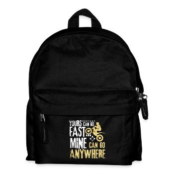 Can go anywhere trial bike - Kids' Backpack - black - Front