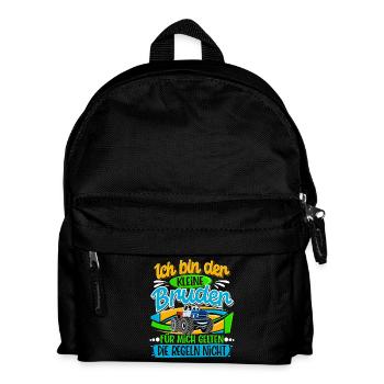 Kleiner Bruder Monstertruck - Kinder Rucksack - Schwarz - Vorne
