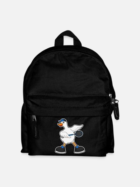 Ente Tennis Tennisschläger - Kinder Rucksack - Schwarz