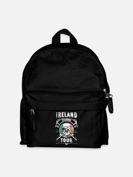 Irland Angeln Fishing Tour - Kinder Rucksack - Schwarz