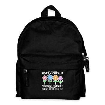 Gärtner - Kinder Rucksack - Schwarz - Vorne