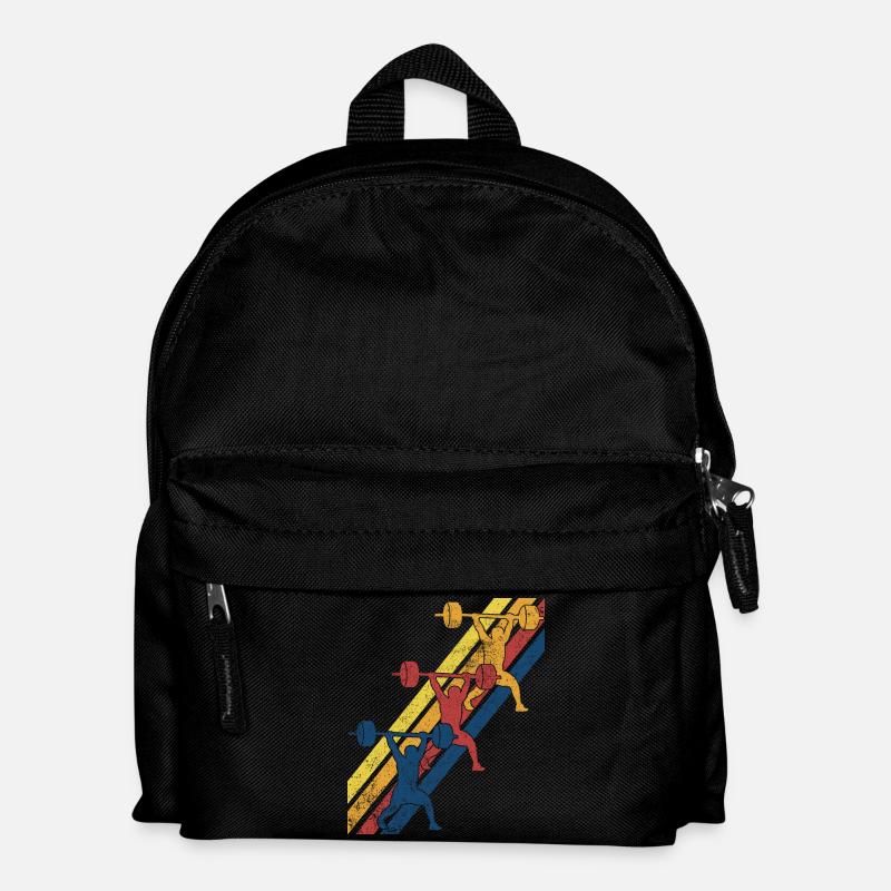 Gewichtheben Gewichtheber - Kinder Rucksack - Schwarz