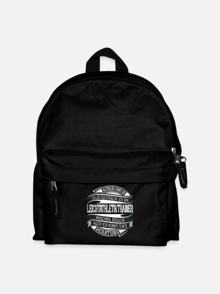 Leichtathletik Trainer - Kinder Rucksack - Schwarz