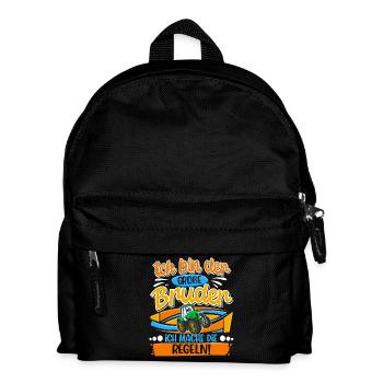 Traktor Großer Bruder - Kinder Rucksack - Schwarz - Vorne