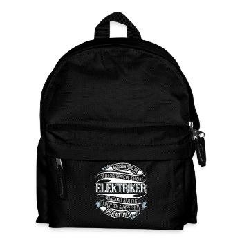 Elektriker - Kinder Rucksack - Schwarz - Vorne
