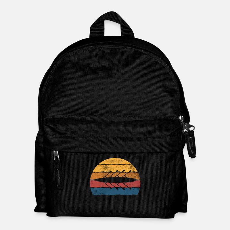 Rudern Ruderer Rudermannschaft - Kinder Rucksack - Schwarz