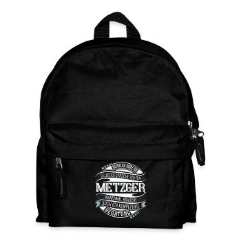 Metzger - Kinder Rucksack - Schwarz - Vorne