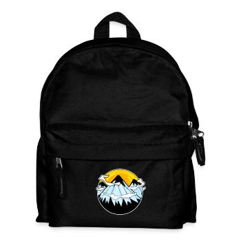 Montagnes de montagne - Sac à dos Enfant - noir - Devant