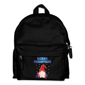 Christmas Gnome - Kinder Rucksack - Schwarz - Vorne