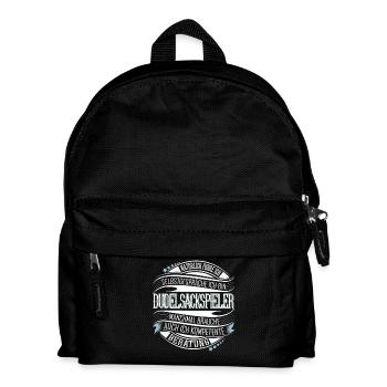 Dudelsack - Kinder Rucksack - Schwarz - Vorne