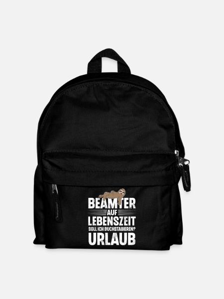Beamter Auf Lebenszeit - Kinder Rucksack - Schwarz