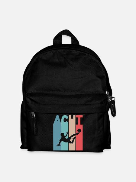 8 Jahre Kinder 8. Geburtstag Fußball - Kinder Rucksack - Schwarz
