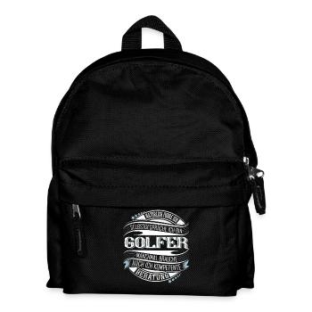 Golfer Golf - Kinder Rucksack - Schwarz - Vorne