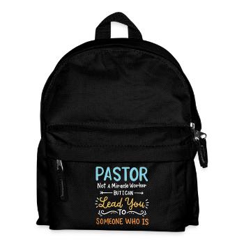 Pfarrer Priester - Kinder Rucksack - Schwarz - Vorne