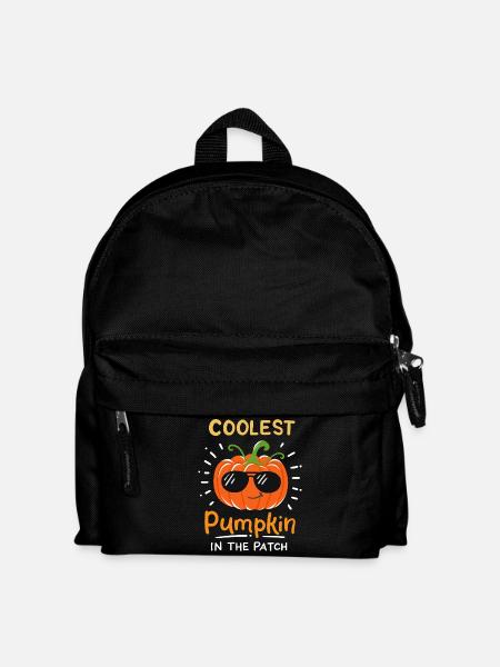 Kürbis Halloween - Kinder Rucksack - Schwarz