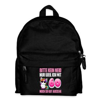 60. Geburtstag 60 Jahre Lustiger Spruch - Kinder Rucksack - Schwarz - Vorne