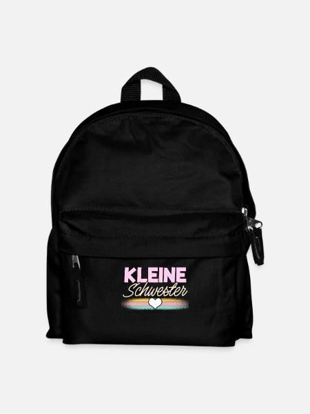 Kleine Schwester - Kinder Rucksack - Schwarz