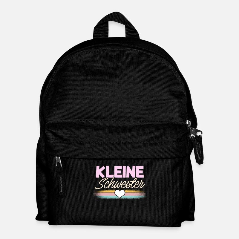 Kleine Schwester - Kinder Rucksack - Schwarz
