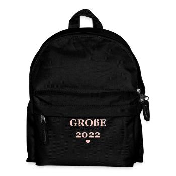 Große Schwester 2022 - Kinder Rucksack - Schwarz - Vorne