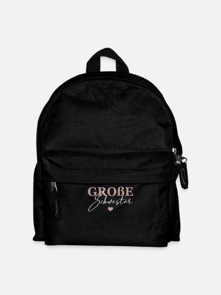 Große Schwester - Kinder Rucksack - Schwarz