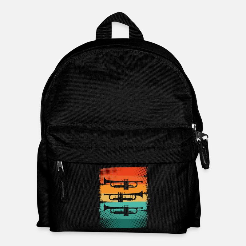 Trompete - Kinder Rucksack - Schwarz