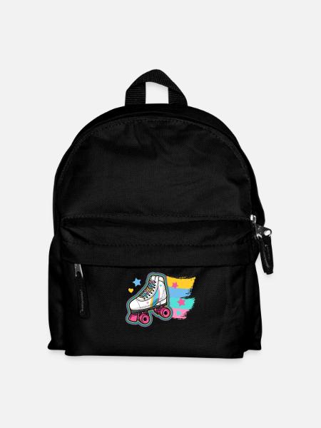 Rollschuhlaufen Rollschuhe - Kinder Rucksack - Schwarz