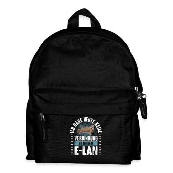 Faultier E Lan - Kinder Rucksack - Schwarz - Vorne