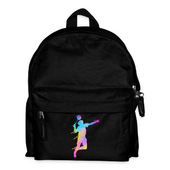 Badminton Fan Squash Trainer Verein Frauen - Kinder Rucksack - Schwarz - Vorne