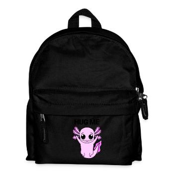 Axolotl Umarmung - Kinder Rucksack - Schwarz - Vorne