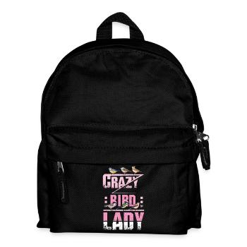 Crazy Bird Lady - Kids' Backpack - black - Front
