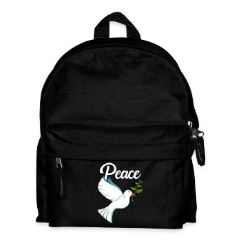 PEACE Dove of Peace - Kids' Backpack - black - Front