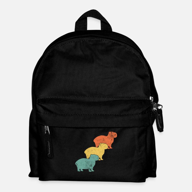 Capybara Capybara-Liebhaber - Kinder Rucksack - Schwarz