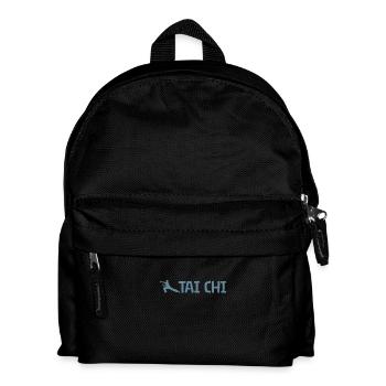 Tai Chi Schattenboxen Kampfkunst Taijiquan - Kinder Rucksack - Schwarz - Vorne
