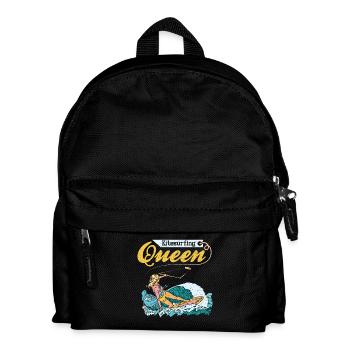 Kitesurfing Queen - Kinder Rucksack - Schwarz - Vorne