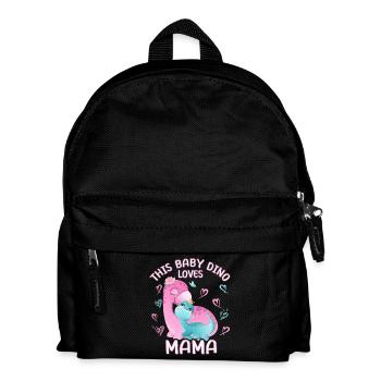 Maman Dino Babydino Brontosaurus - Sac à dos Enfant - noir - Devant