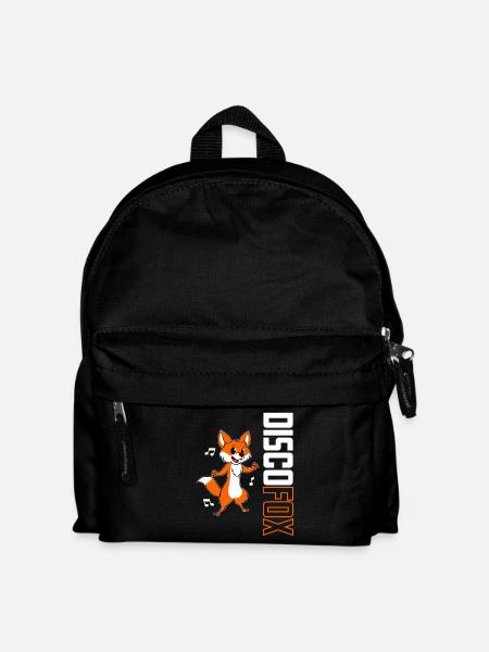 Disco Fuchs - Kinder Rucksack - Schwarz