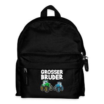 Grosser Bruder Traktor - Kinder Rucksack - Schwarz - Vorne