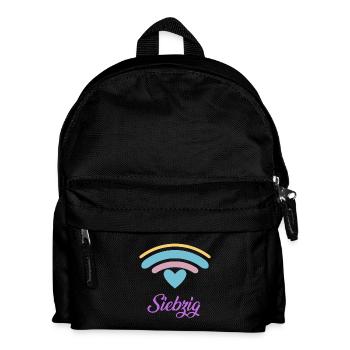 70. Geburtstag Regenbogen - Kinder Rucksack - Schwarz - Vorne
