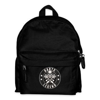 Darts Dart Darten Dartspieler - Kinder Rucksack - Schwarz - Vorne