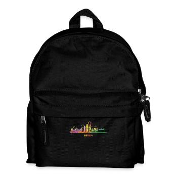 Berlin Skyline Colorful Berliner - Kids' Backpack - black - Front