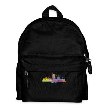 Leipzig Skyline Colorful Leipziger - Kids' Backpack - black - Front