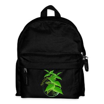 La grande plante et le remède à l’ortie - Sac à dos Enfant - noir - Devant