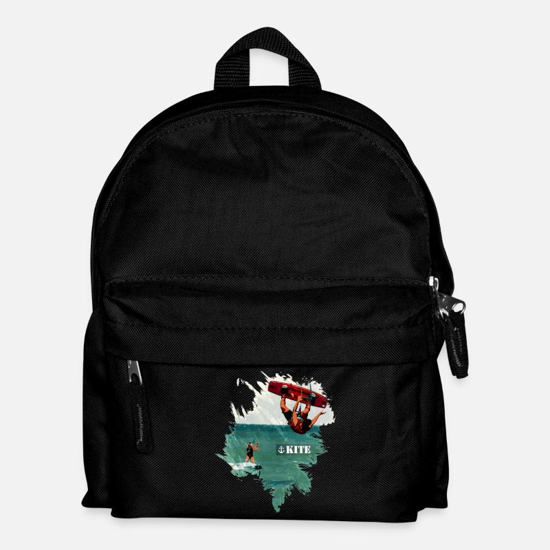 Kite Boarding | Kiting | Kite Surfing - Kids' Backpack - black