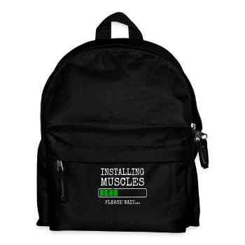 Installing Muscles Muscles Installs Gym Workout - Kids' Backpack - black - Front