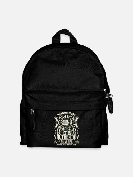 1955 Geboren Geburtstag Retro Vintage - Kinder Rucksack - Schwarz